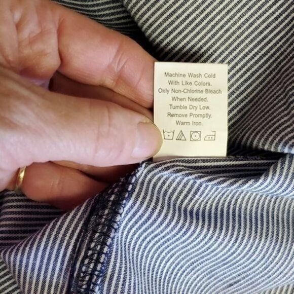 Burnside Blue Casual Button Down Long Sleeve‎ Sz XL Shirt - Picture 10 of 16